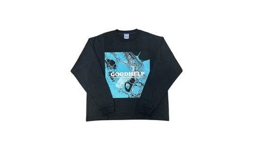 シャツ GOODHELP　ColoredCarp　L/S　T-shirt　black Tシャツ ロンT 鯉 寒川町