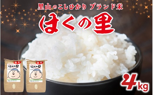 【先行予約】里山のこしひかり ほくの里 2kg × 2袋 計4kg【2月配送】