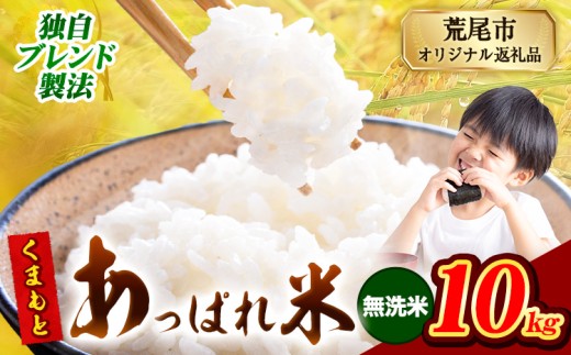 熊本県産 くまもとあっぱれ米 ブレンド米 10kg 熊本県産 ふるさと納税 無洗米 精米 米 こめ ふるさとのうぜい コメ お米 おこめ《9月下旬-11月上旬頃出荷》 2271903 - 熊本県荒尾市