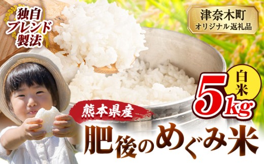 白米 熊本県産 ブレンド米 肥後のめぐみ米 5kg 熊本県産 ふるさと納税 精米 米 こめ ふるさとのうぜい コメ お米 おこめ《9月下旬-11月上旬頃出荷》 2270356 - 熊本県津奈木町