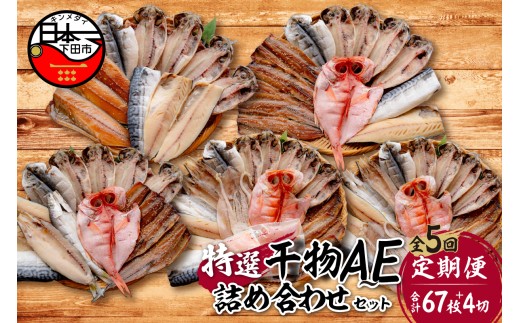 【小木曽商店】干物詰合せ【A～Eセット】　定期便　毎月　５ヶ月