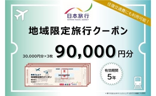 【ふるさと】三重県四日市市 地域限定旅行クーポン 90,000円分【日本旅行 トラベルクーポン 納税チケット 旅行 宿泊券 ホテル 観光 旅行 旅行券 交通費 体験 宿泊 夏休み 冬休み 家族旅行 ひとり旅 カップル 夫婦 親子 四日市市旅行】