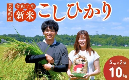 【令和7年度新米】龍ケ崎のコシヒカリ 10kg(5㎏×2袋) ❙ こしひかり お米 米 こめ 白米 精米 新米 冷めてもおいしい 美味しい こだわり いばらきみどり認定 おにぎり 茨城県 龍ケ崎市産