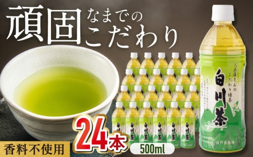 【10月発送】白川茶 ペットボトル 500ml×24本入 緑茶 お茶 ペットボトル 500ml ケース 岐阜 白川町 / 白川園本舗 [AWAT001-10]
