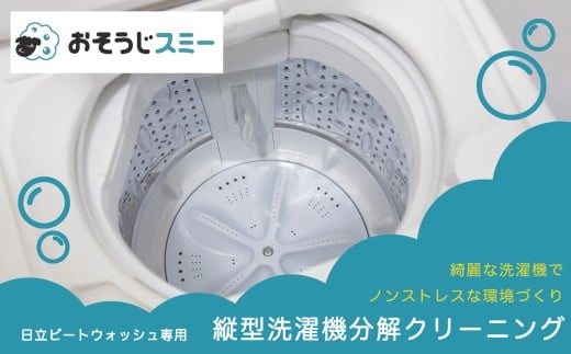 【施工場所：柏市限定】 縦型洗濯機分解クリーニング（日立ビートウォッシュ） 〈 洗濯機 おそうじ チケット 実家 おすすめ 清掃 住まい おうち 大掃除 プレゼント 返礼品 ふるさと納税  〉