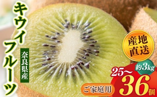 キウイフルーツ 3kg 25～36個 サイズおまかせ | フルーツ くだもの 果物 キウイ フルーツ キウイフルーツ 贈答用 ギフト用 フルーツギフト 人気 国産 産地直送 奈良県 五條市
