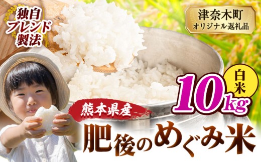白米 熊本県産 ブレンド米 肥後のめぐみ米 10kg 熊本県産 ふるさと納税 精米 米 こめ ふるさとのうぜい コメ お米 おこめ《9月下旬-11月上旬頃出荷》 2270358 - 熊本県津奈木町