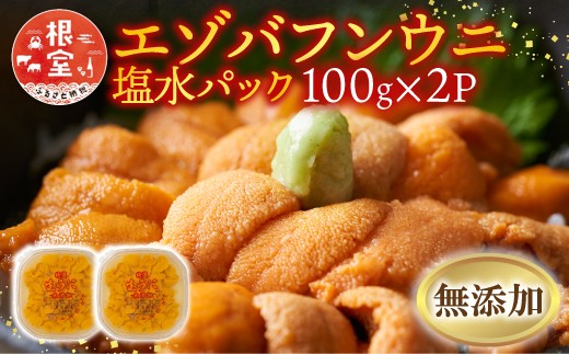 F-20011 無添加エゾバフンウニ塩水パック100g×2P
