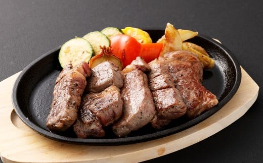 【訳あり】 厚切り 牛ザブトン （肩ロース） ステーキ 500g×1パック 計：500g ／  牛肉 お肉 肉 霜降り 特製塩ダレ 熊本県 水上村 冷凍