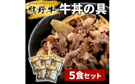 熊野牛 牛丼の具 5食セット