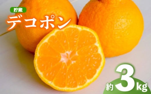 2026年 先行予約 デコポン 約3kg 不知火 しらぬい 貯蔵デコポン みかん 柑橘 蜜柑 オレンジ 果物 フルーツ 果実 旬 贈答用 化粧箱 4月下旬～5月下旬 配送 香川県 丸亀市