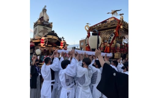 ＜10月12日(日)限定＞佐倉の秋祭りを満喫!佐倉二番町山車曳き特別体験(限定半纏・帯付き)【1660665】