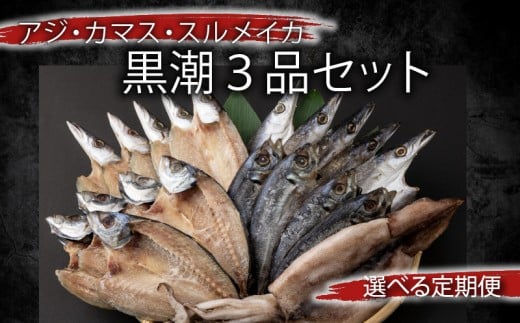 [選べる定期便 6回or12回]干物 黒潮セット アジ開き5枚 鯵 アジ あじ カマス開き5枚 かます トロカマス スルメイカ1枚 冷凍 人気 干物 詰め合わせ 大容量 海鮮 魚介 白身魚 室戸海洋深層水 高知県室戸市 ご飯のお供 朝食 晩酌 酒の肴 おつまみ BBQ ギフト 贈答 グルメ 送料無料 iz065-sku