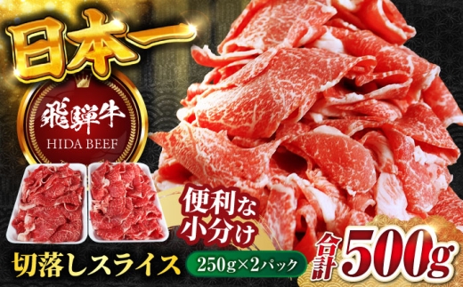 【12月下旬発送】【飛騨牛】切落しスライス(250g×2) 和牛 焼肉 小分け 岐阜市/丸福商店 [ANBO003-12-2] 2271015 - 岐阜県岐阜市