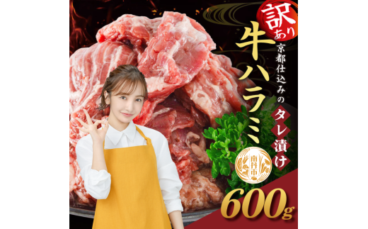 [№5334-0565]【訳あり】 タレ漬け 牛ハラミ 600g 2P 肉 牛 牛肉 ハラミ 味付け タレ ハラミ肉 BBQ バーベキュー 焼き肉 焼肉 焼肉セット アウトドア キャンプ ギフト 真空 パック 小分け 300g 個包装 簡単 便利 冷凍 人気 京都 南丹市 神戸 ミートフーズ