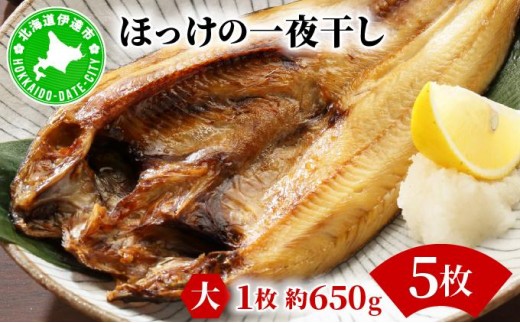 ほっけの一夜干し(大)5枚 2267259 - 北海道伊達市