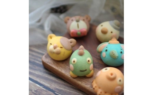 DC-013_ベイビー どうぶつまんじゅう＆あんフラワークッキー 食べられるお花！あんこのお花！【風呂敷ラッピング】　和菓子（計20個） 2269999 - 福岡県行橋市