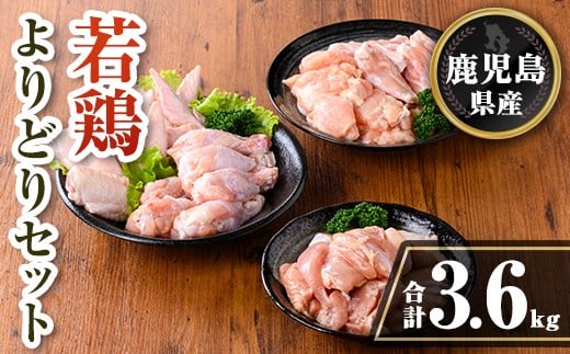 isa723 鹿児島県産 若鶏よりどりセット (合計3.6kg) 鹿児島県産 小分け 真空パック 鶏肉 鳥肉 もも肉 手羽先 手羽元 肩肉 セット 詰め合わせ 冷凍 【TRINITY】 2316481 - 鹿児島県伊佐市