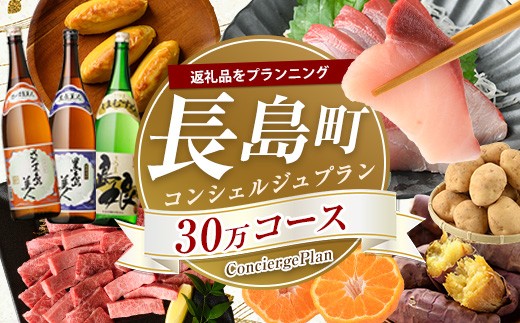 コンシェルジュ プラン 30万円コース ご要望に合わせて 返礼品 セット ご提案 魚 鰤 鯛 牛肉 豚肉 鶏肉 総菜 スイーツ 菓子 フルーツ 詰め合わせ【長島町】nagashima-1542