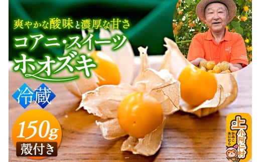 《冷蔵》コアニ・スイーツホオズキ 150g 殻付き 生食用 ほおずき ゴールデンベリー スーパーフード たじゅうろう農園