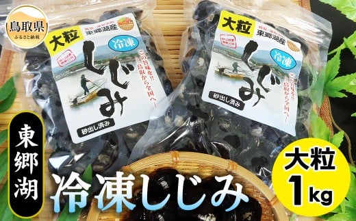 A24-044 東郷湖冷凍しじみ（大粒） 1kg 鳥取県 おすすめ 湯梨浜町 黒いダイヤ