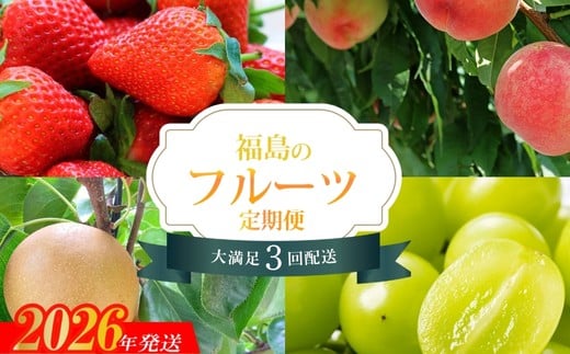 No.2825【2026年発送　先行予約分】フルーツ４種定期便 1150330 - 福島県福島市