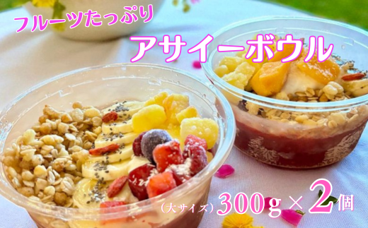 フルーツたっぷりアサイーボウル 300g×2個 大サイズ アサイー スイーツ 美容 健康 ヘルシー ：B170-027