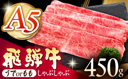《冷蔵》 【A5等級】 飛騨牛 うでorもも しゃぶしゃぶ 450g 多治見市 / 肉の沖村 A5 牛肉 ギフト 贈り物 [THI008] 2272845 - 岐阜県多治見市