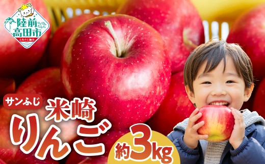 旬のりんご(ふじ3kg)をお届けします!