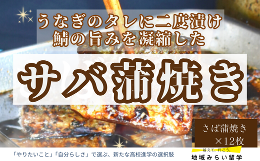 [森うなぎ屋]サバ蒲焼き12枚セット(オリジナルのタレ付き)