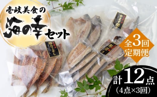 【全3回定期便】壱岐美食の海の幸セット [JBU018] 干物 刺身 アジ イカ カマス  42000 42000円 392038 - 長崎県壱岐市