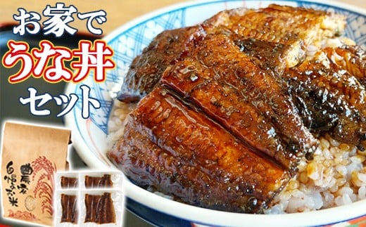 【10月下旬お届け】新米ひのひかり+温泉うなぎ蒲焼カット[新米でうな丼セット]＜801-005＞