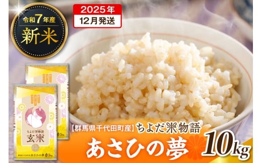 2025年12月発送【令和7年度産】群馬県千代田町産 あさひの夢 10kg(5kg×2袋) (玄米) 群馬県 千代田町