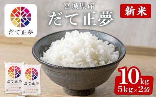 <先行予約!2025年10月末までに発送予定>【令和7年産 新米】宮城県産 だて正夢 10kg お米 おこめ 米 コメ 白米 ご飯 ごはん 伊達 だてまさゆめ おにぎり お弁当 ブランド米 10kg【株式会社パールライス宮城】ta206-m10 2275229 - 宮城県大和町
