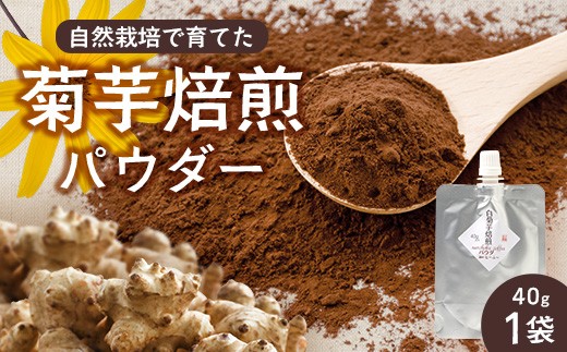 白色菊芋焙煎 パウダー （40g×1袋） SK-3｜ コーヒー 菊芋 パウダー ノンカフェイン 野菜茶 きくいも お茶 焙煎 ギフト グルメ お取り寄せ 鹿児島県 南大隅町 島子農園