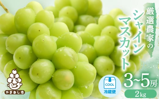 ＜2026年発送 先行受付＞シャインマスカット　3～5房 2kg【1565510】
