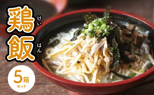 島料理の定番・鶏飯(けいはん)5箱セット A003-001-02