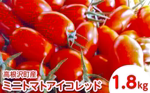 高根沢町産ミニトマトアイコレッド 1.8kg ※北海道・沖縄・離島への配送不可 ※2025年11月中旬～2026年3月下旬頃に順次発送予定