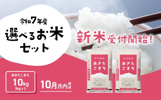 [10月月内発送]新米 あきたこまち 10kg 令和7年産 精米 白米 茨城県産 米 お米 [SF307yai]