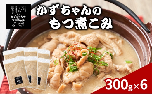 かずちゃんのもつ煮こみ【300g×6袋】惣菜 千葉県 千葉市 お取り寄せグルメ 球場グルメ 球場名物 おかず おつまみ 酒の肴 国産 豚肉 ホルモン もつ 本格的 簡単調理 濃厚 時短 手軽 冷蔵 人気 お土産 真空 [№5346-1548]