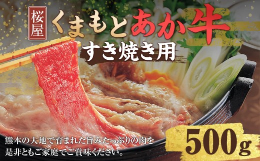 くまもと あか牛 （GI） すき焼き用 約500g 牛肉 熊本 お肉 肉 すきやき しゃぶしゃぶ 2278163 - 熊本県水俣市