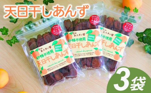 昔ながらの天日干しあんず(3袋セット) | ドライフルーツ 乾燥あんず 砂糖不使用 千曲市 長野県産 信州