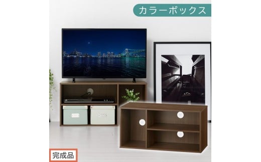 【完成品でお届け】[ 幅74cm ] コンパクトテレビ台（ウォールナット）テレビ台 ローボード 北欧 おしゃれ 収納 カラーボックス スリム 2段 1段 A4 TV台 32型 32インチ コンパクト AKANBR920140-0-WAL