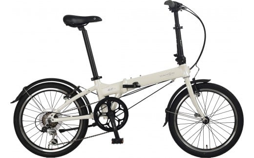 40年の歴史をもつ米国ダホン社の高性能折り畳み自転車 DAHON Intl HIT D6  Cream 922367 - 三重県四日市市