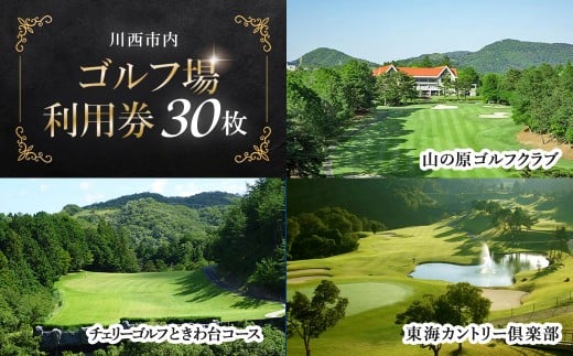 【川西市内】ゴルフ場利用券30枚 ふるさと納税 施設利用券 ゴルフ ごるふ GOLF ゴルフ場 利用券 ゴルフ場利用券 ゴルフ場プレー券 ゴルフプレー券 プレー券 ゴルフプレー コース利用券 兵庫県  川西市 送料無料 KWCZ012