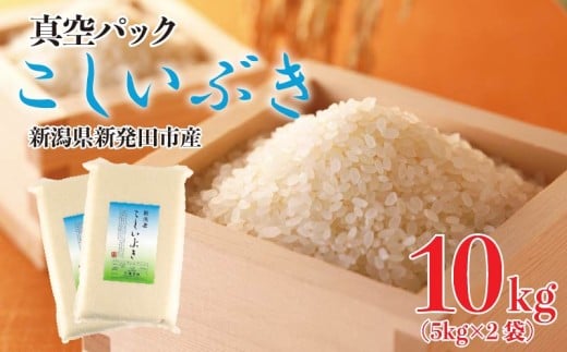 新潟県産 こしいぶき 10kg 令和7年産 真空パック 新米 新発田産 備蓄 非常 防災 長期保存 アウトドア こめ 米 お米 新潟県 新発田市 三糧 sanryo014