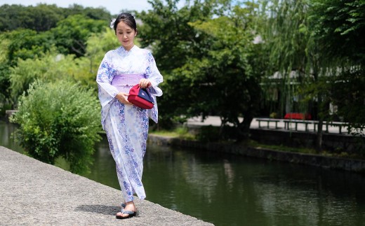 手ぶらでOK 浴衣レンタル チケット（2名様） 撮影プラン 着付け・小物一式 ヘアセット付き 877319 - 岡山県倉敷市