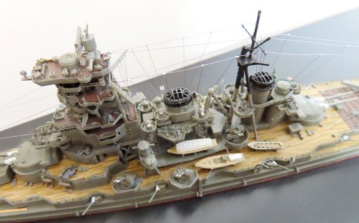 プロプラモデラーが作る！ 一点物 日本海軍 戦艦 「榛名」 1／700 （完成品） フジミベースプラモデル