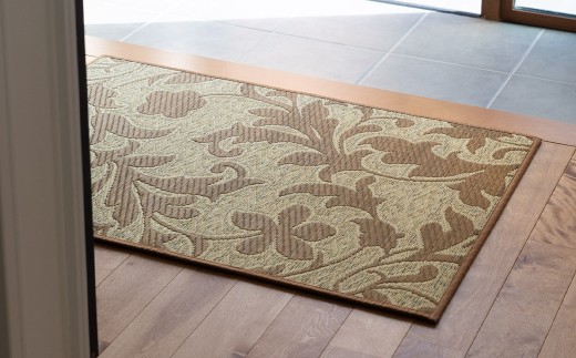 抗菌防臭・消臭 玄関マット ネム 70cm×120cm BE（ベージュ） マット 敷き物 いぐさ い草 イグサ い草マット 福岡県 柳川市