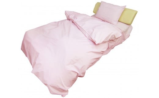 ４日市 Good Sleeps 　寝具３点セット（シングル　掛け布団カバー、ボックスシーツ、ピロケース）ピンク